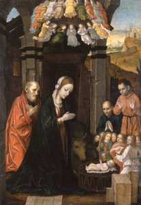 羊飼いの礼拝 作： Ambrogio da Fossano (c.1460 1523)