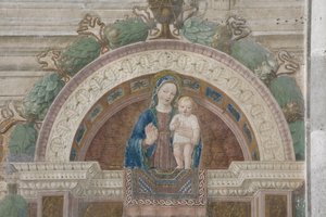 絨毯のマドンナ 作： Ambrogio da Fossano (c.1460 1523)