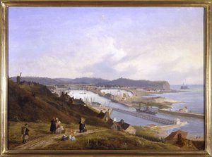 ブーローニュ港」 ルイ・ガルネレイ作 1820年頃 油彩・キャンバス 高さ0.330 奥行き0.460CCIP Coll. 作： Ambroise Louis Garneray