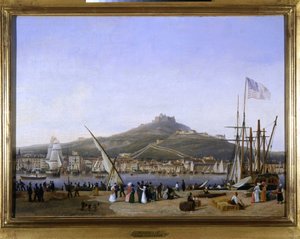 マルセイユの港 ルイ・ガルネレイ作 1820年頃 油彩・キャンバス 高さ0.330 奥行き0.460CCIP Coll.