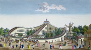 プロムナードエエリエンヌ、ジャルダンバウジョン、陛下の臨席により表彰される、1817年8月2日、c.1817（カラー彫刻） 作： Ambroise Louis Garneray