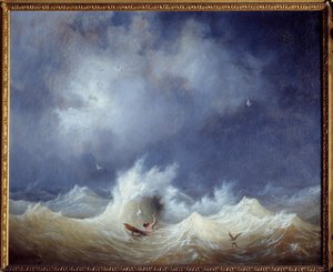 難破船 絵画 アンブロワーズ・ルイ・ガルネレー（1783-1857） 19世紀 ブレスト、ボザール美術館