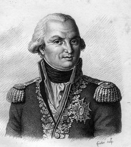 Admiral Villaret de Joyeuse (Louis Thomas, Count of Villaret de Joyeuse) French Admiral (1747 to 1812).in "Portraits of French Generals following the victories and conquests of the French".1818年にAmbroise Tardieuが描いたもの。Stellaコレクション。