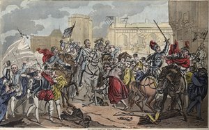 アンリ4世のパリへの進出：アンリ4世（1553 - 1610）。国王がカトリックに改宗したことで、1594年に同盟に最後の一撃が加えられ、パリの門戸が開かれ、臣民の心が開かれました。- 1825年にAmbroise Tardieuによって描かれ、墓も作られました。 作： Ambroise Tardieu