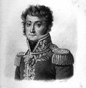 バロン・ジルベール・デジレ・ジョセフ・バチュル将軍。(1777-1849).in "Portraits of the French Generals".1818年にAmbroise Tardieuによって彫られたもの。ステラコレクション 作： Ambroise Tardieu