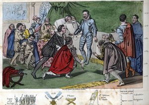 ヘンリー3世（1551 - 1589）ヘンリー2世とカトリーヌ・ド・メディチ（カテリーナ・ド・メディチ）の三男。アンジュー公の死により、1574年にヘンリー3世に王位継承権が移った。- 1825年にAmbroise Tardieuがデザイン・彫刻したもの。 作： Ambroise Tardieu
