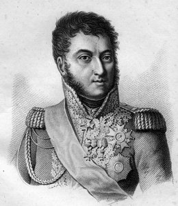 スーシェ元帥Louis Gabriel (Louis-Gabriel) Suchet (1770-1826), Duke of Albufera Maréchal of France. in "Portraits of the French generals following the victories and conquests of the French".1818年にAmbroise Tardieuが彫ったもの。ステラコレクション。 作： Ambroise Tardieu