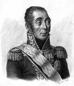 Emmanuel, Marquis de Grouchy, Marechal de France (1766-1847) - "Portraits des Generalaux francais en suite les victoires et conquetes des Francais "の中の肖像。1818年にAmbroise Tardieuが描いたもの。Stellaコレクション。 作： Ambroise Tardieu