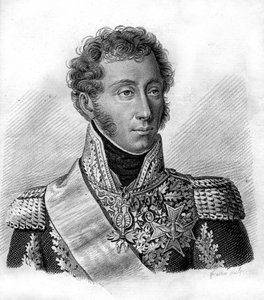 アングレーム公爵 ルイ・アントワーヌ（ルイ・アントワーヌ）・アルトワ（またはルイ・ド・フランス）（1775年～1844年）、フランス最後のドルフィン - 「Portraits des generaux francais following victories and conquests of French」 - 1818年にAmbroise Tardieuが作成した墓 - Stella Co. 作： Ambroise Tardieu