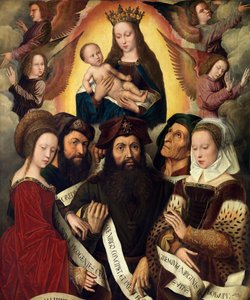 乙女座デイパラ（パネルに油彩） 作： Ambrosius Benson