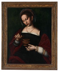 マグダラのマリア（キャンバスに油彩） 作： Ambrosius Benson