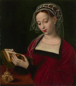 メアリーマグダレンリーディング、c。 1525 作： Ambrosius Benson