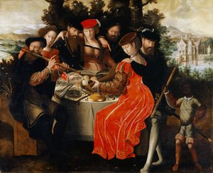 音楽制作会社アウトドア、c.1540-50 作： Ambrosius Benson