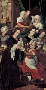 聖母マリアの降誕 作： Ambrosius Benson