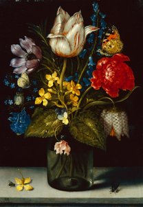 花束（銅に油彩） 作： Ambrosius the Elder Bosschaert