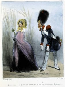 カリカチュア - シャム作「マドレーヌ」に掲載、1870～1880年頃 作： Amédée de Noé