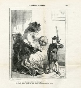 Le Charivari』に掲載されたCham（1819-1879）のイラスト 作： Amédée de Noé