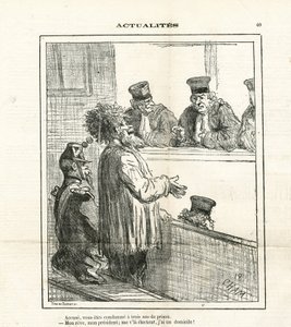 Le Charivari』に掲載されたCham（1819-1879）のイラスト 作： Amédée de Noé
