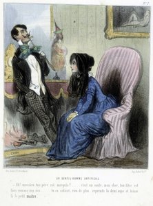 シャム作「マドレーヌ」に登場する人工的な紳士（1870～1880年頃