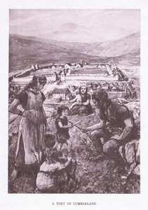 カンバーランドの砦、1928年のローマの兵士のイラスト 作： Amedee Forestier