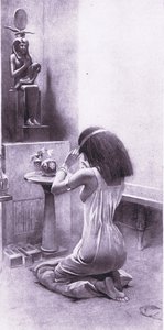 1925年に献身したエジプト人女性 作： Amedee Forestier