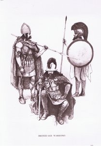 青銅器時代の戦士たち（「ローマの兵士」のイラスト 作： Amedee Forestier
