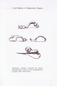 クロークピン、ローマの兵士、1928年からの図 作： Amedee Forestier