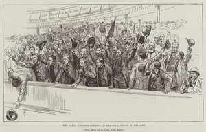 ヘイマーケットのオペラハウスでの大連合主義会議 作： Amedee Forestier