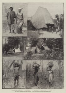 ラゴス・ダホメフロンティアの質問、紛争中の内陸部地区の情景 作： Amedee Forestier