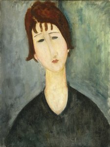 女性、1917-20 作： Amedeo Modigliani