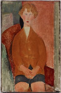 ショートパンツの男の子 作： Amedeo Modigliani
