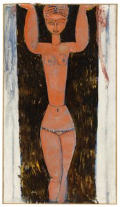 キャリヤード、1913 作： Amedeo Modigliani