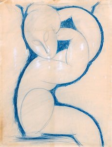 キャリヤード、1913-1915 作： Amedeo Modigliani