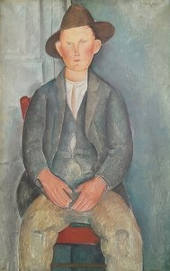 小さな農家。 1918年頃 作： Amedeo Modigliani