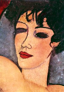 眠っているヌードの詳細、c1917 作： Amedeo Modigliani