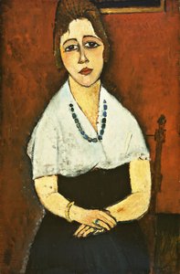 ネックレスを持つ少女 作： Amedeo Modigliani