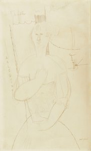 ハーレクイン、1915年頃 作： Amedeo Modigliani
