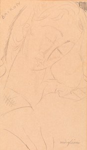 頭 - バイロン 作： Amedeo Modigliani