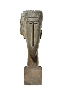 頭、c.1910-12（石灰岩）