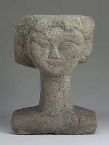 頭、1911年頃 作： Amedeo Modigliani
