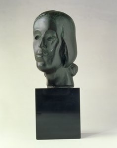 女性の頭 作： Amedeo Modigliani