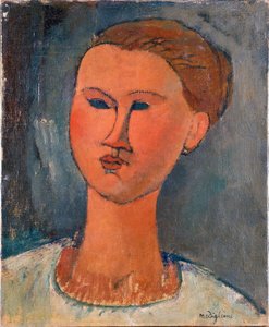 若い女性の頭部 作： アメデオ・モディリアーニ