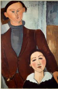ジャック・リピッツと彼の妻 作： Amedeo Modigliani