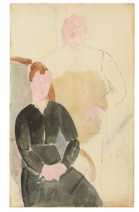 世帯、1915 作： Amedeo Modigliani