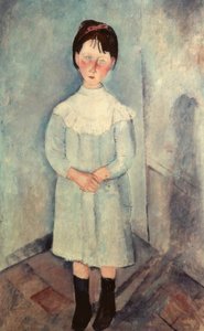 青の少女 作： Amedeo Modigliani
