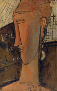 Lola de Valence、1915 作： Amedeo Modigliani