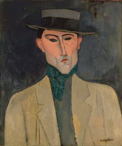 帽子をかぶった男 作： Amedeo Modigliani