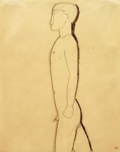 横顔の男 作： Amedeo Modigliani