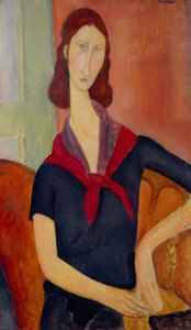ジャンヌ・エブテルヌの肖像 作： Amedeo Modigliani