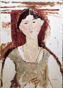 ベアトリス・ヘイスティングスの肖像。アメディオ・モディリアーニの絵画 作： Amedeo Modigliani